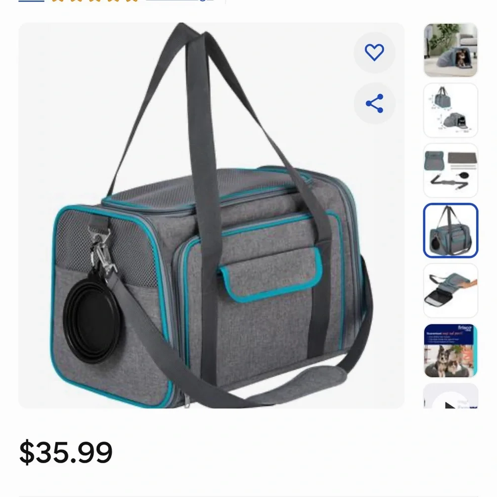 Frisco soft pet carrier brand new